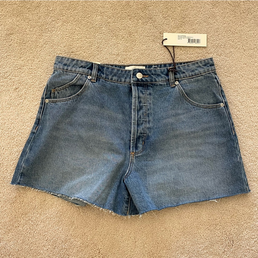 Rolla’s high-rise original denim cut-off shorts size 32 NWT